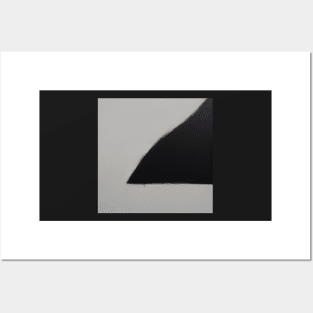 Minimal black on white Posters and Art